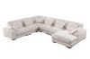 Picture of PAULINA Corduroy Fabric Modular Chaise Facing Right Sofa Set