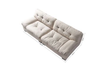 Picture of [FLOOR MODEL CLEARANCE] STARRY Fabric Sofa (Ivory White)