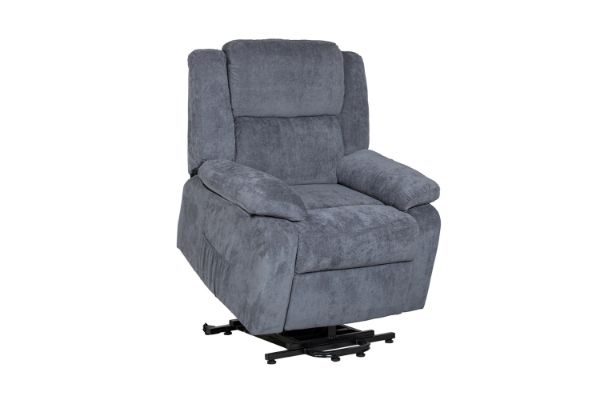 Picture of MATTHEW Zero Gravity Power Lift Recliner Chair *Twin Motor with Adjustable Headrest (Blue)