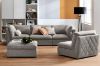 Picture of ASPECT Nappa Fabric Memory Foam Sectional Modular Sofa Range (Grey)