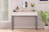 Picture of ALSTON 100 White Gloss Office Desk/Vanity Desk with 2 Drawers
