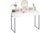 Picture of ALSTON 100 White Gloss Office Desk/Vanity Desk with 2 Drawers