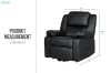 Picture of MATTHEW Zero Gravity Power Lift Recliner Chair *Twin Motor with Adjustable Headrest (Black)