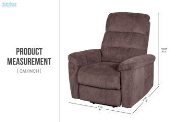 Picture of MARTINA Power Lift Recliner Chair (Grayish Pink)