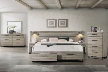 Picture of WESTDEN 3PC/4PC/5PC/6PC Bedroom Combo Set with Side Pier in Queen / Super King Size