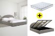 Picture of HOFFMAN Fabric Bed Frame with Gas Lift Storage + MIRAGE Mattress Combo Deal - Super King
