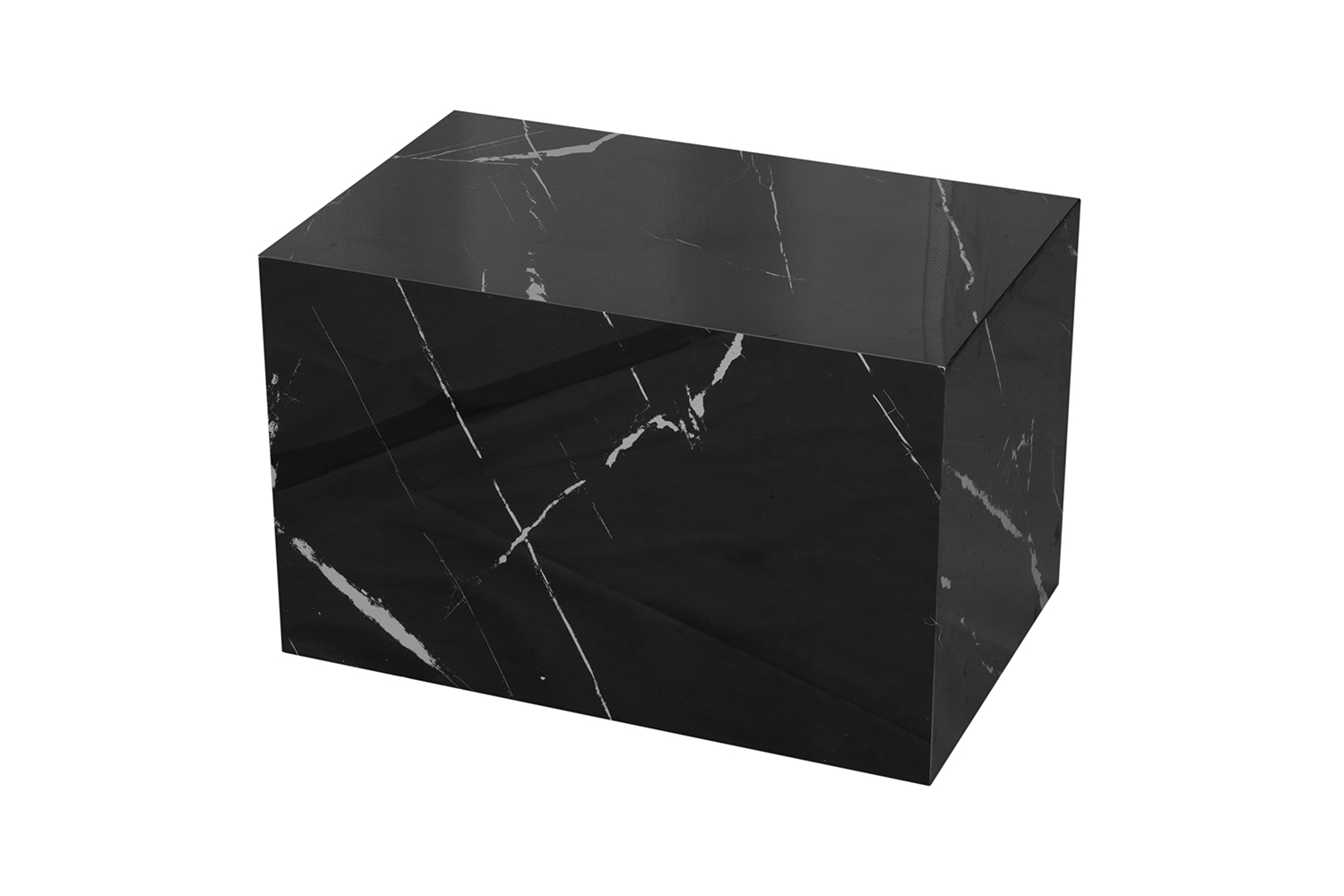 DELRAY 57cm Sintered Stone Coffee Table (Gloss Black)