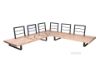 Picture of [FLOOR MODEL CLEARANCE] BASTON Aluminum Sectional Outdoor Lounge Sofa Set