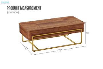 Picture of Lune Lift Top Coffee Table with Hidden Storage and Drawers
