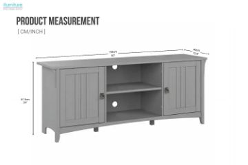 Picture of YOKO 153 2-Door TV Unit  (Grey)