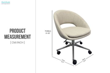 Picture of ALEXA Height Adjustable Office Chair(Beige)