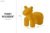 Picture of RUMIYA Playful Accent Seating Sculptural Pony Chair (Yellow)