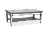 Picture of PALLIE Tempered Glass Top Segmented Mirror Coffee Table (122×61x47cm)