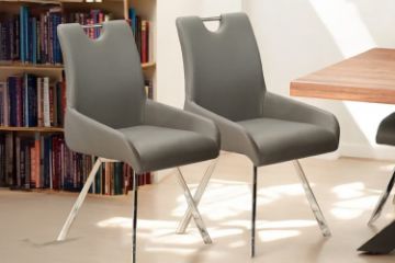 Picture of REIME 180° Swivel Dining Chair (Light Grey)