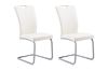 Picture of EDAN High Back Dining Chair with Lacquered Base (Pearl White) - 2 Chairs in 1 Carton