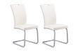 Picture of EDAN High Back Dining Chair with Lacquered Base (Pearl White) - 2 Chairs in 1 Carton