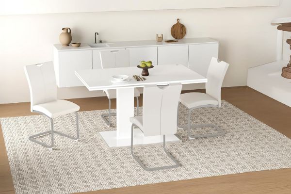 Picture of EDAN High Back Dining Chair (Pearl White) 
