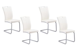 Picture of EDAN High Back Dining Chair (Pearl White) - 4 Chairs in 1 Carton