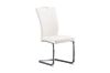 Picture of EDAN High Back Dining Chair with Chromed Base (Pearl White) 