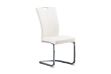 Picture of EDAN High Back Dining Chair with Chromed Base (Pearl White) - Each