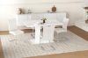 Picture of EDAN High Back Dining Chair with Chromed Base (Pearl White) 