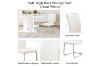 Picture of EDAN High Back Dining Chair with Chromed Base (Pearl White) 