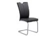 Picture of EDAN High Back Dining Chair with Lacquered Base (Elegant Black) - Each