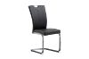 Picture of EDAN High Back Dining Chair with Chromed Base (Elegant Black)