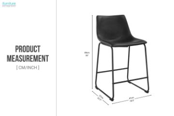 Picture of KRISTA Bar Chair (Black)