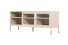Picture of STARK 1.5M Steel Frame Sliding Door Transparent Glass TV Unit (Cream)