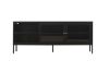 Picture of STARK 1.5M Steel Frame Sliding Door Transparent Glass TV Unit (Black)