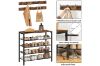 Picture of LITON Adjustable 5-Tier Shoe Rack with Wall Hooks 