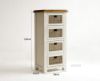Picture of [FLOOR MODEL CLEARANCE] BODDE 128x59cm 4-Drawer Pine Wood Cabinet with Rattan Shelf