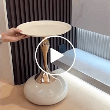 Picture of LUMEN D38 Metal Frame with Paint Finish Side Table (Beige)