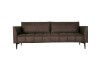 Picture of BARTLET Air Leather 3 Seater Sofa (Chocolate)