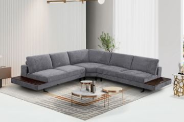 Picture of [FLOOR MODEL CLEARANCE]  OLSEN Aragon Fabric Corner Sofa (Grey)
