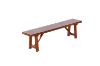 Picture of [FLOOR MODEL CLEARANCE] EILBY Solid Pinewood & Veneer Bench (Dark Brown)