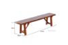 Picture of [FLOOR MODEL CLEARANCE] EILBY Solid Pinewood & Veneer Bench (Dark Brown)
