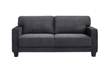Picture of HERBERT Corduroy Sofa Range (Grey) - 3 Seater
