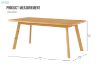 Picture of Miko 183 Solid Cedar Wood Dining Table
