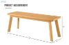 Picture of Miko 122 Solid Cedar Wood Dining Bench