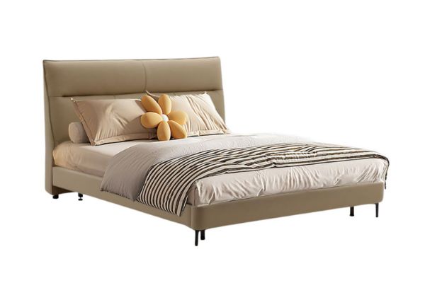 Picture of  [FLOOR MODEL CLEARANCE] CASTLE High Quality Air Leather Bed Frame in Queen Size
