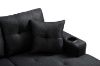Picture of KLARA Reversible Sectional Sofa with Cupholders (Black)