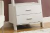 Picture of ELARA Ladder Bookshelf with 3 Open Shelves & 2 Storage Drawers (White)
