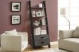 Picture of ELARA Ladder Bookshelf with 3 Open Shelves & 2 Storage Drawers (Grey)
