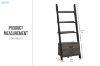 Picture of ELARA Ladder Bookshelf with 3 Open Shelves & 2 Storage Drawers (Grey)