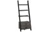 Picture of ELARA Ladder Bookshelf with 3 Open Shelves & 2 Storage Drawers (Grey)