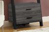 Picture of ELARA Ladder Bookshelf with 3 Open Shelves & 2 Storage Drawers (Grey)