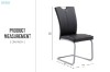 Picture of EDAN High Back Dining Chair with Powder Coating Base (Elegant Black) 
