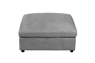 Picture of ASPECT Nappa Fabric Memory Foam Sectional Modular Sofa (Grey) - Ottoman